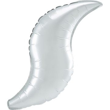 Large curve white satin