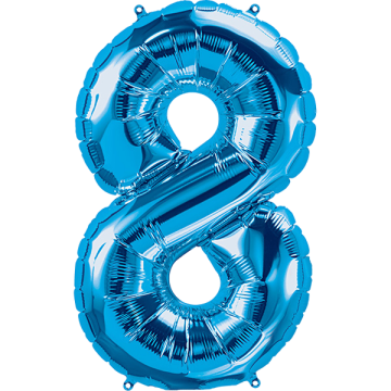 Large number 8 blue pioneer