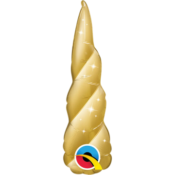 Minishape golden unicorn horn shape