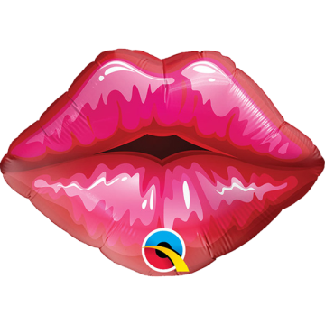 Minishape red kissey lips shape