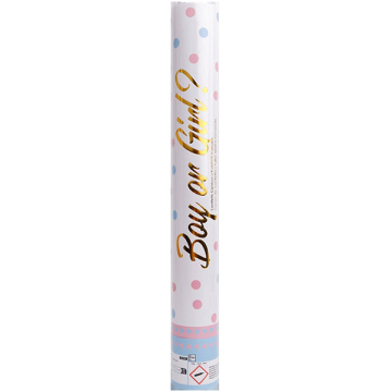 Confetti cannon gender reveal boy 40cm