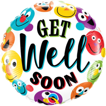 Standard get well soon smileys
