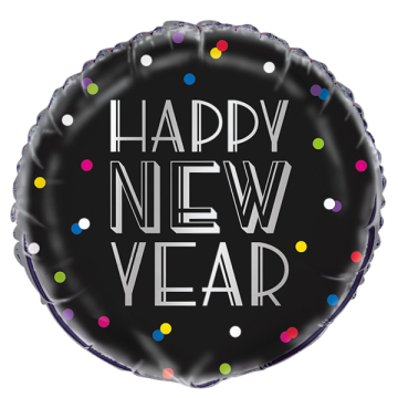 Standard happy new year neon dots