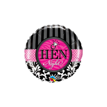 Standard hen night damask & stripes