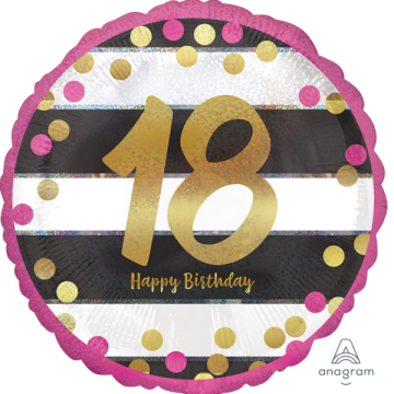 Standard pink & gold milestone