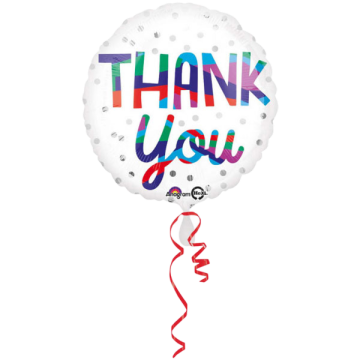 Standard thank you silver dots