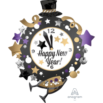 Supershape hny clock