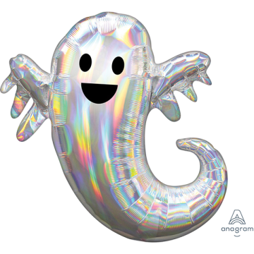 Supershape holographic iridescent ghost