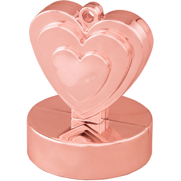 Weight heart rose gold