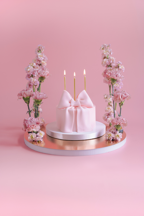 Candle plain gold