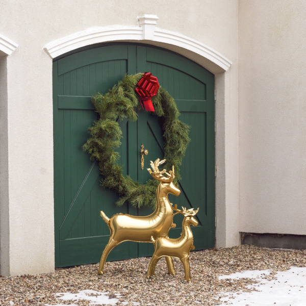 Air feeld standing reindeer