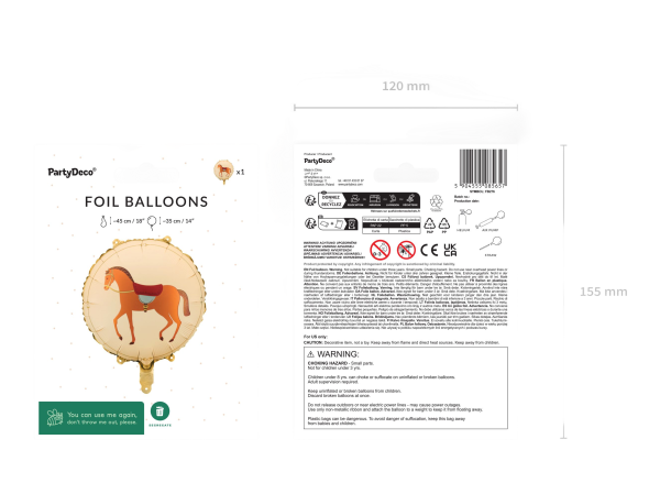 Standard balloon horse