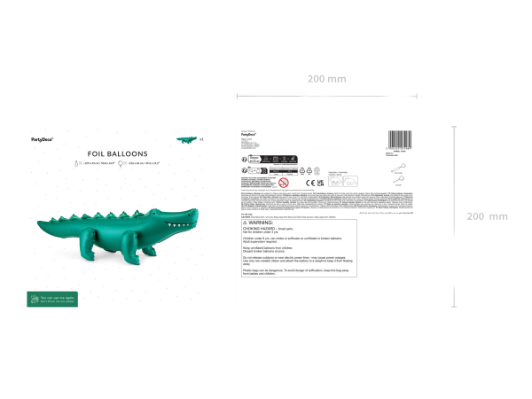 Airfeeld standing crocodile