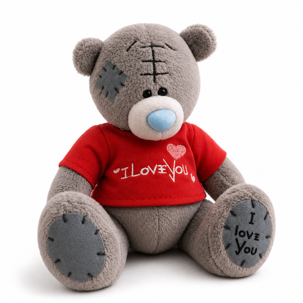 Plisani meda love majica sivi xl