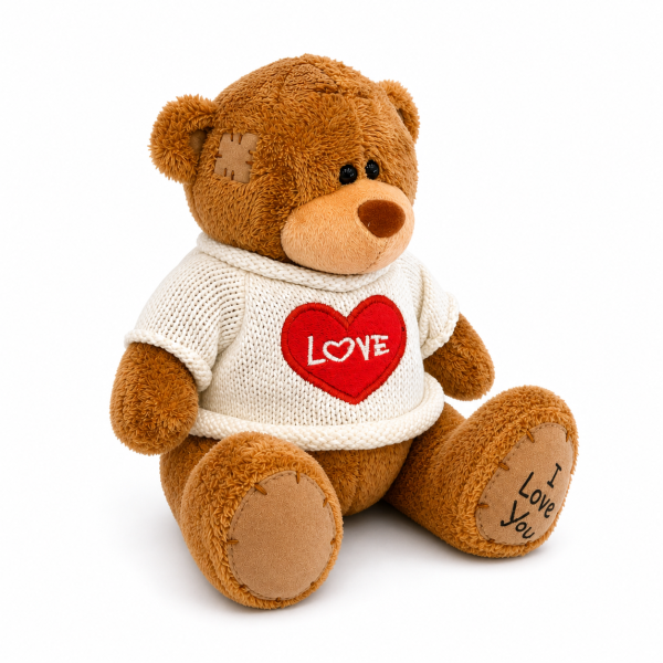 Plisani meda love camel dzemper beli xl
