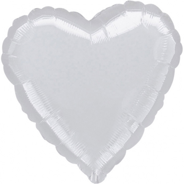 STANDARD HEART METALLIC SILVER
