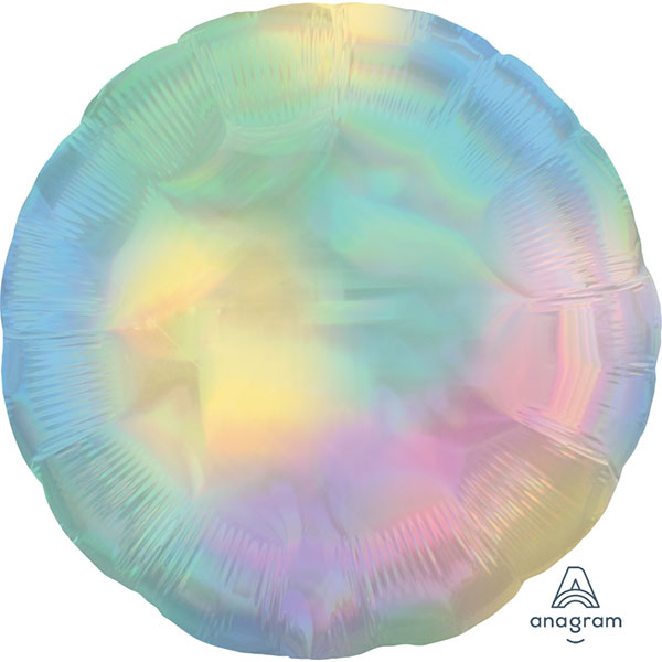 STANDARD ROUND HOLOGRAPHIC IRIDESCENT PASTEL RAINBOW
