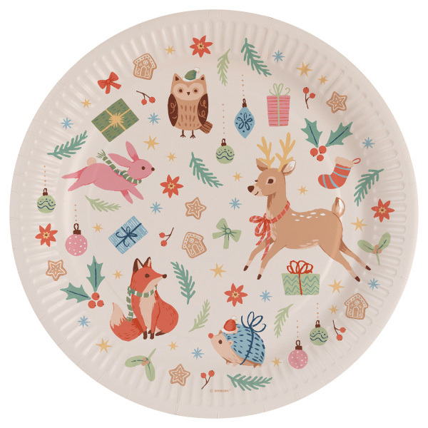 9917485<br>8 Plates Winter Woodland