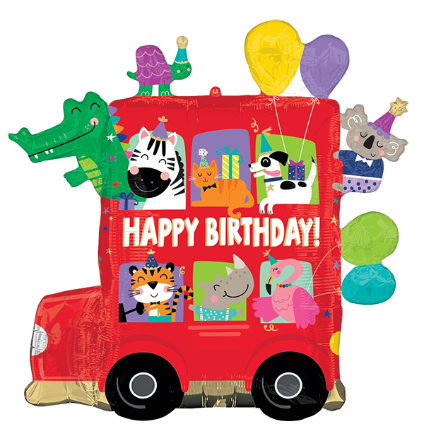 4695901<br>Large Shape Party Bus Birthday
