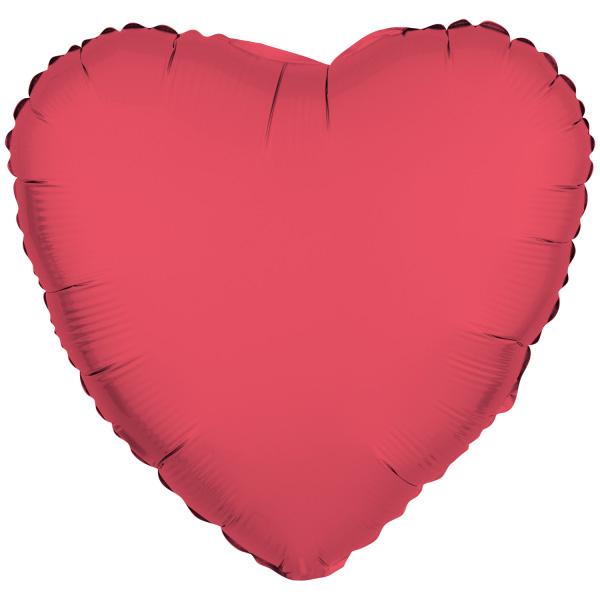 R10072<br>Standard Foil Heart Neon Rot