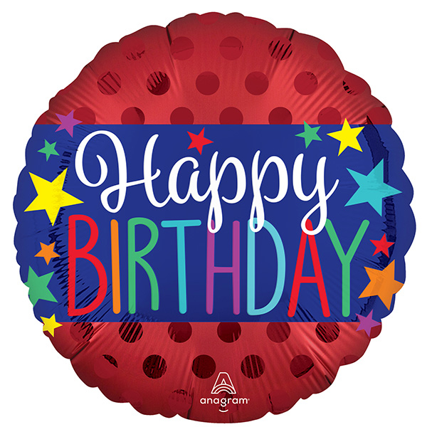 4594501<br>Standard Satin Happy Birthday Banner