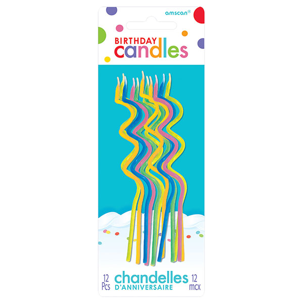 12 Coil candles 12.7 cm