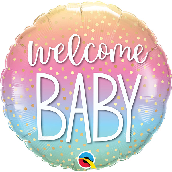 Standard welcome baby confetti dots