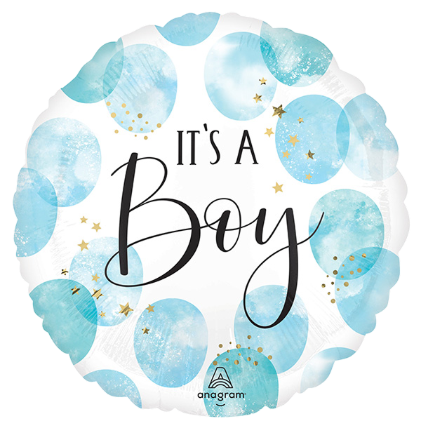 Jumbo baby boy blue watercolor