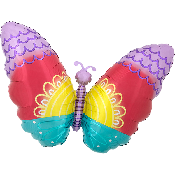 Juniorshape pastel tie dye butterfly