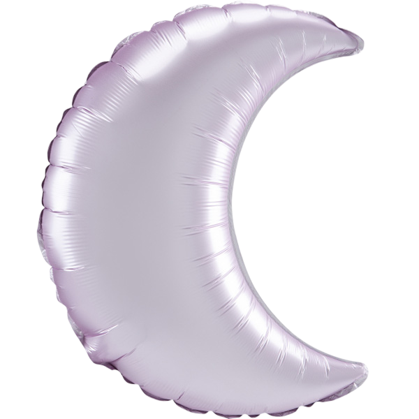 Minishape pastel pink satin crescent