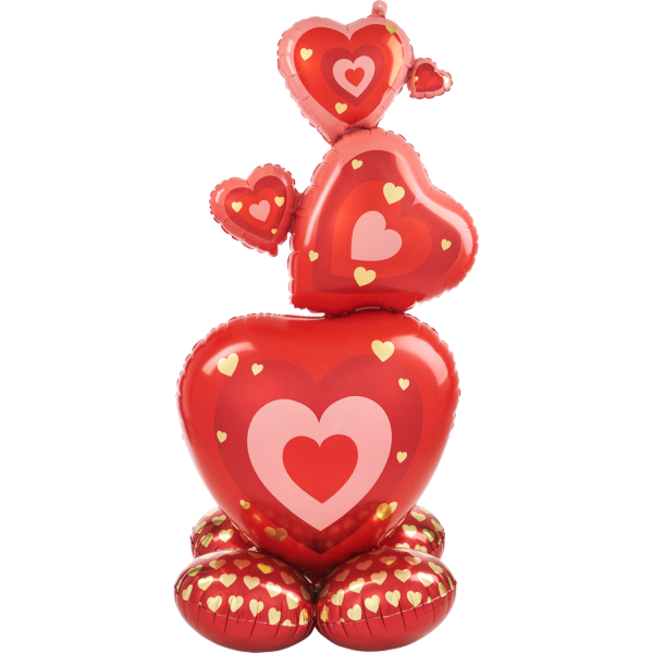 Airloonz stacking hearts