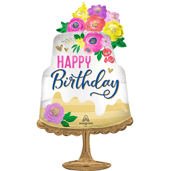 Supershape artiful floral birthday