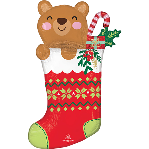 Supershape beary christmas stocking