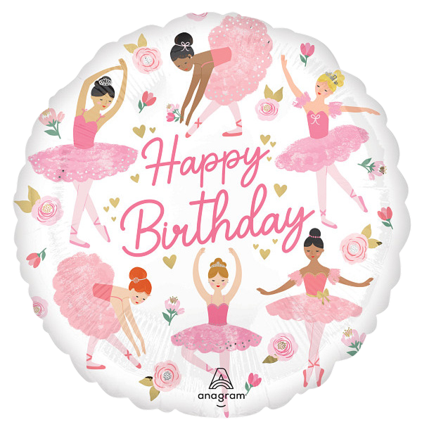 Standard ballerina girl birthday