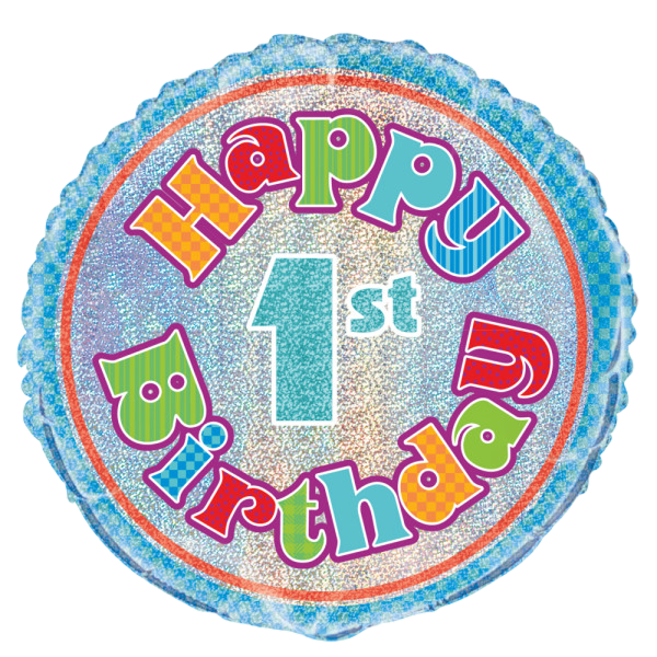 Standard 1st birthday blue prism
