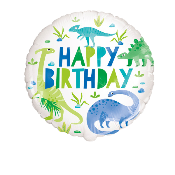 Standard blue green dinosaur hbd