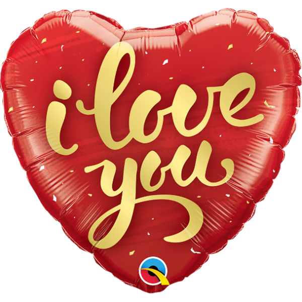 Standard I Love You Gold Script