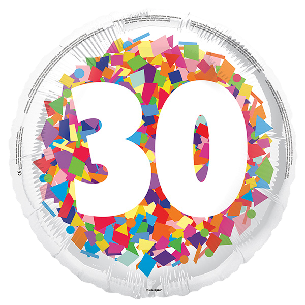 Standard bright confetti 30