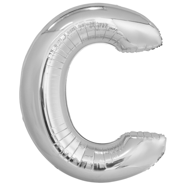 Large letter c silver