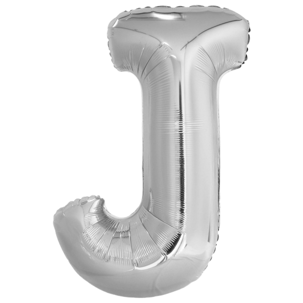 Large letter j silver