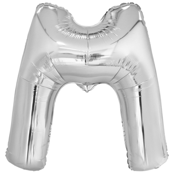 Large letter m silver