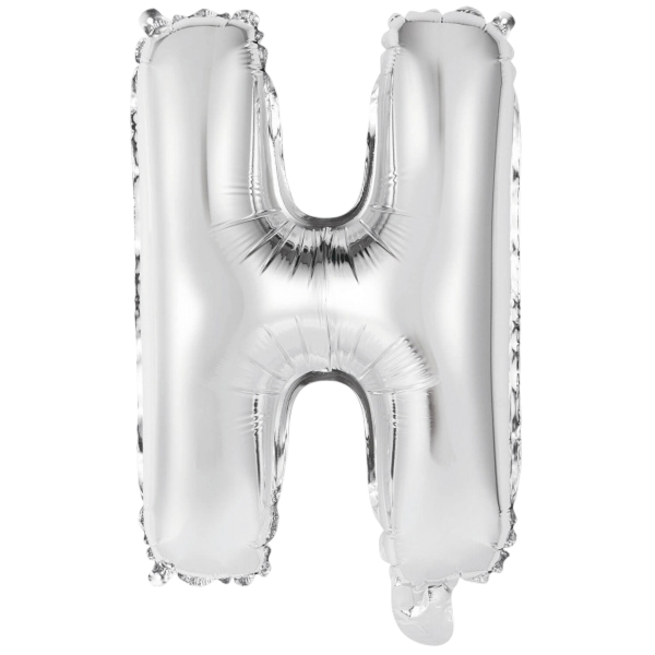 Mini letter h silver