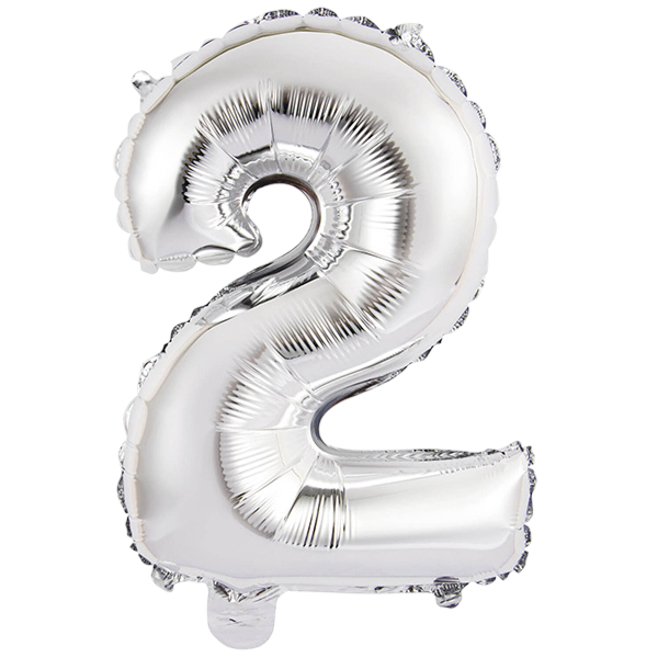 Mini number 2 silver