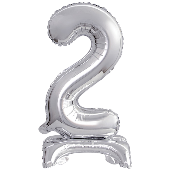 Mini number 2 with stand silver
