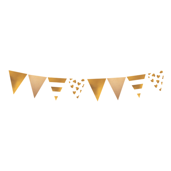 Pennant banner wedding paper