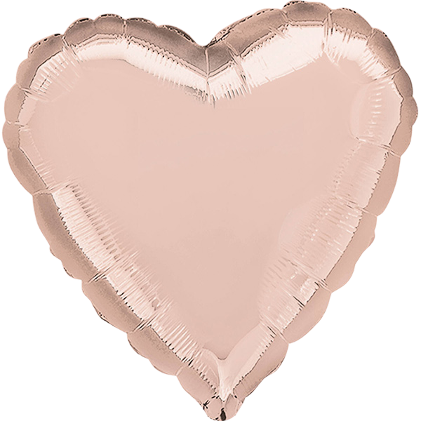 Standard heart rose gold