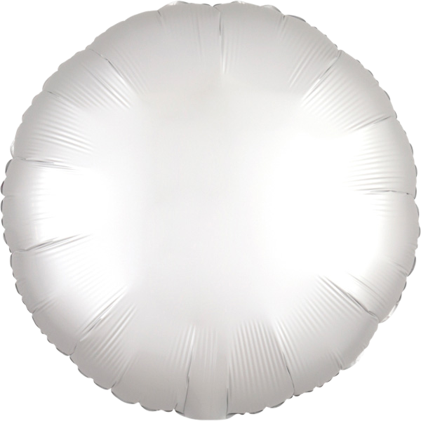 Standard round silk lustre white