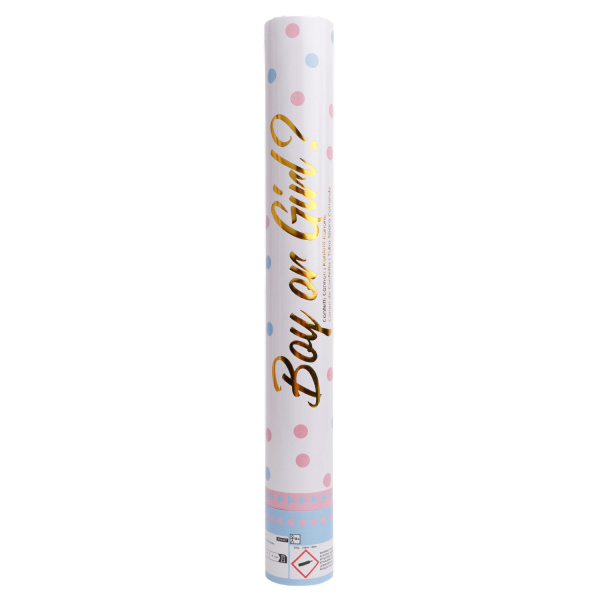 Confetti cannon gender reveal girl 40cm