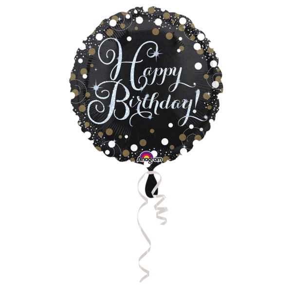 Standard holo sparkling happy birthday