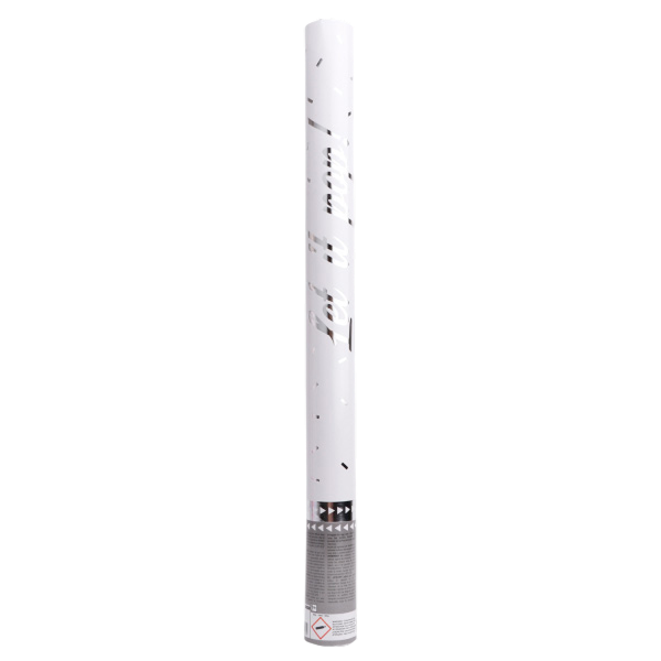 Confetti cannon silver 60cm